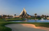 The The Track, Meydan Golf's impressive golf course within brilliant Dubai.