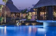 The Shangri La Le Touessrok Resort  Spa's picturesque main pool situated in impressive Mauritius.