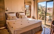 The Three Tree Hill Lodge's scenic double bedroom situated in gorgeous South Africa.