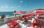 View The Oyster Box Hotel's beautiful outdoor seating within fantastic South Africa.
