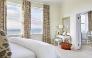 The Marine Hermanus's beautiful sea view double bedroom in striking South Africa.
