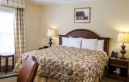 The Manor Inn at Pinehurst Resort's lovely double bedroom within impressive North Carolina.