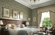 The K Club Hotel  Resort's impressive double bedroom within astounding Southern Ireland.