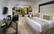 The Melia Caribe Tropical Golf  Beach Resort's lovely double bedroom in pleasing Dominican Republic.