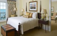 The Kiawah Island Golf Resort's impressive double bedroom in astounding South Carolina.