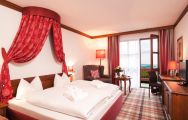 View Furstenhof Hotel's comfortable double bedroom situated in pleasing Germany.