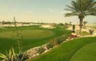The Doha Golf Club's beautiful golf course within staggering Qatar.