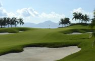 The Sanya Luhuitou Golf Course's scenic golf course within sensational China.