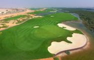 The Al Zorah Golf Club's impressive golf course situated in amazing Dubai.