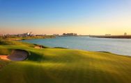 The Yas Links's impressive golf course situated in pleasing Abu Dhabi.