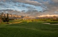 The De Zalze Golf Club's beautiful golf course within staggering South Africa.