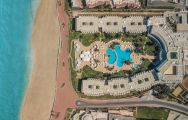 Iberostar Founty Beach hotel's scenic ariel view in faultless Morocco.