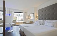 The Melia Palma Marina's beautiful double bedroom in sensational Mallorca.