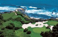 View Pelican Hill Golf Club's lovely golf course situated in pleasing California.