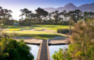The Steenberg Golf Club's lovely golf course within impressive South Africa.