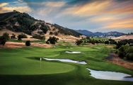 The CordeValle Golf's scenic golf course in vibrant California.