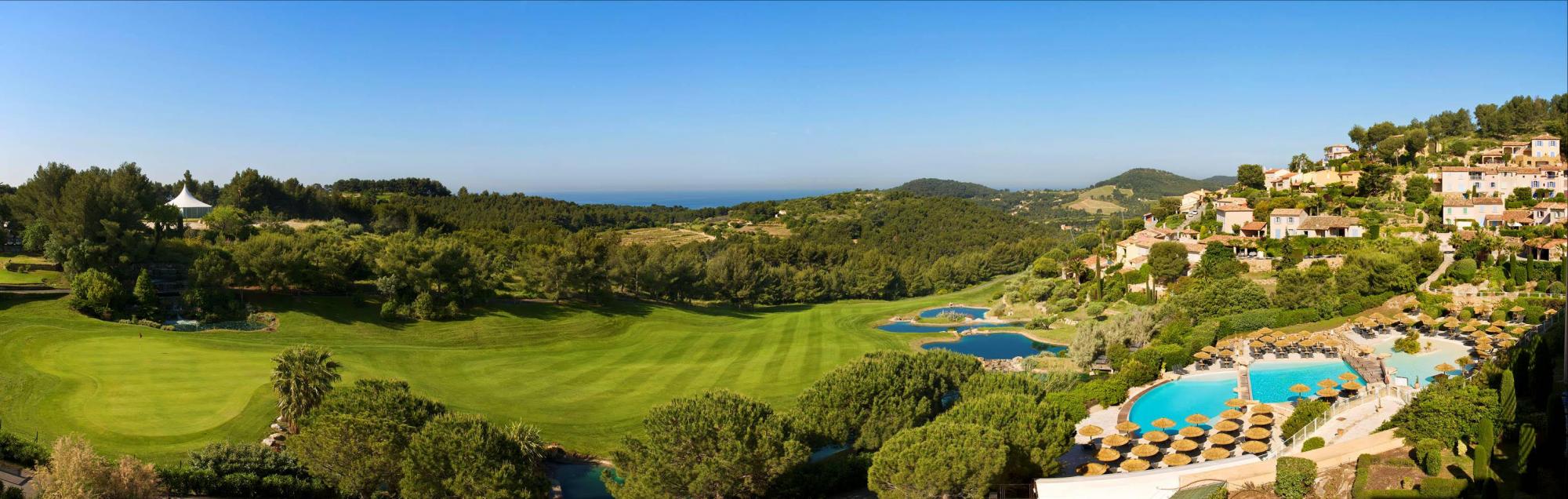 All The Golf Dolce Fregate Provence's scenic golf course in spectacular South of France.