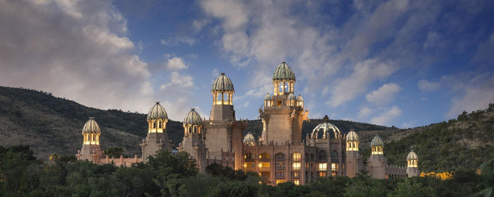 The The Palace of the Lost City's picturesque hotel in spectacular South Africa.