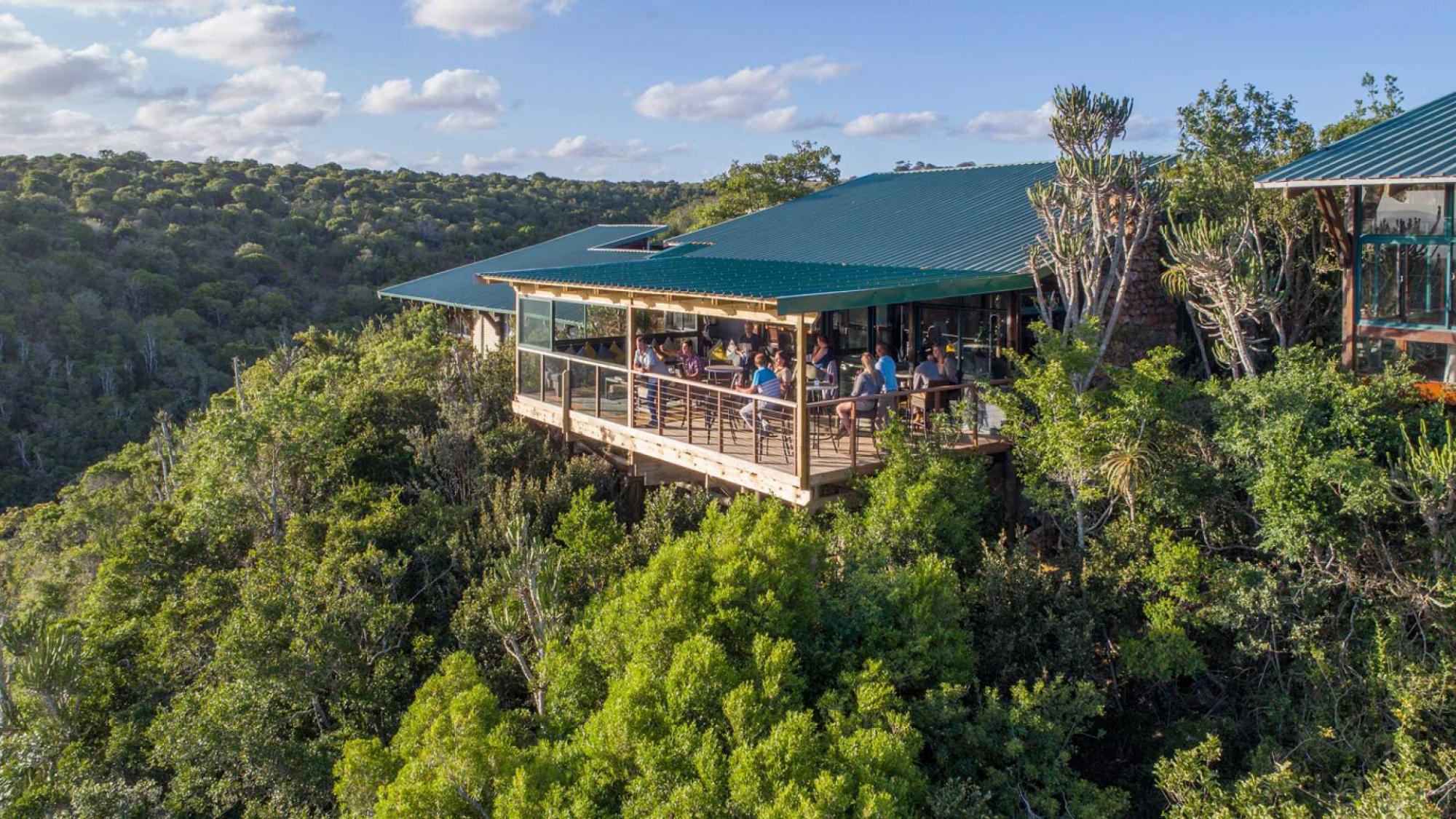 View Kariega Game Reserve's impressive outdoor seating situated in incredible South Africa.