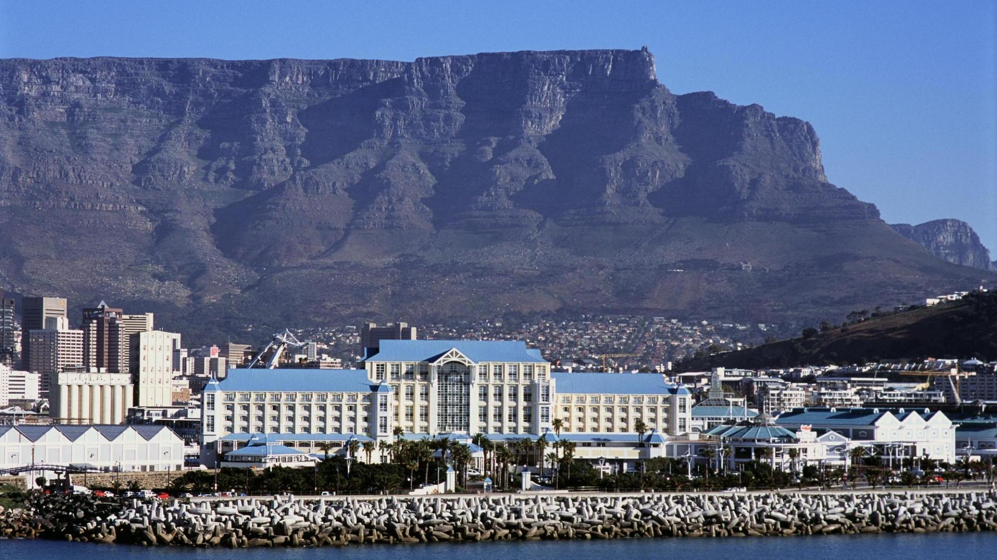 The Table Bay Hotel's scenic view of the Table Mountain in sensational South Africa.