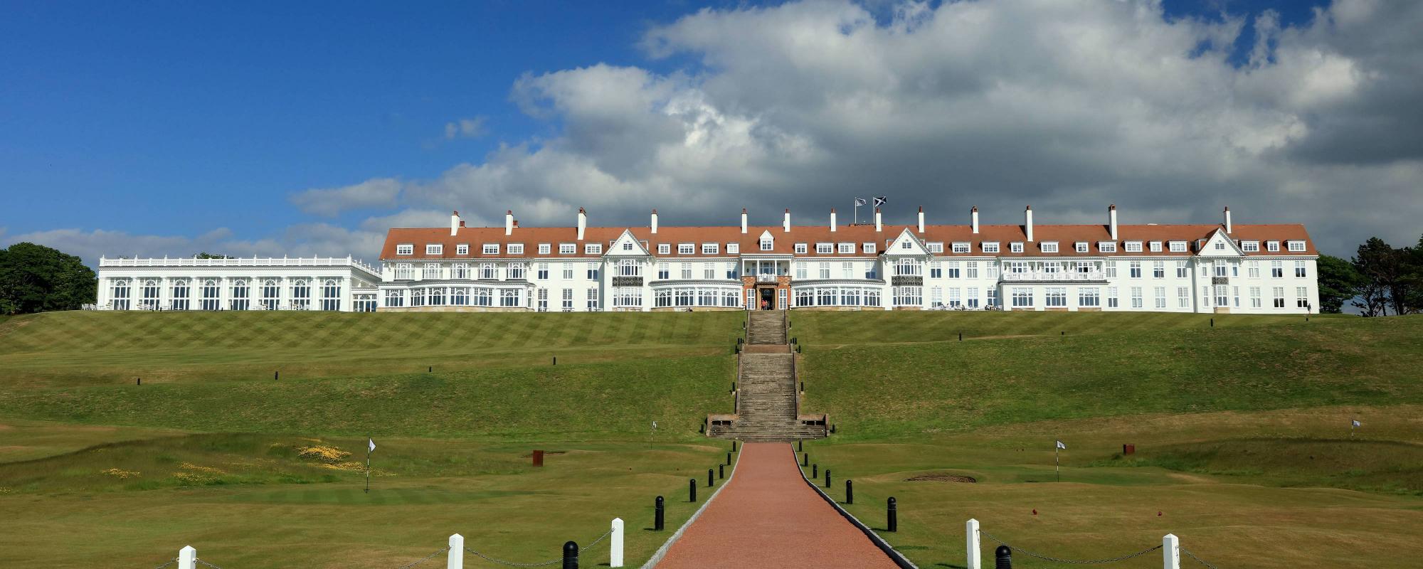 View Trump Turnberry's lovely hotel in marvelous Scotland.