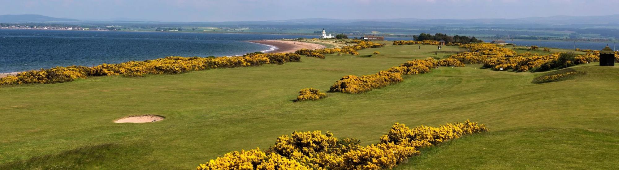 The Fortrose  Rosemarkie Golf Club's picturesque golf course situated in impressive Scotland.