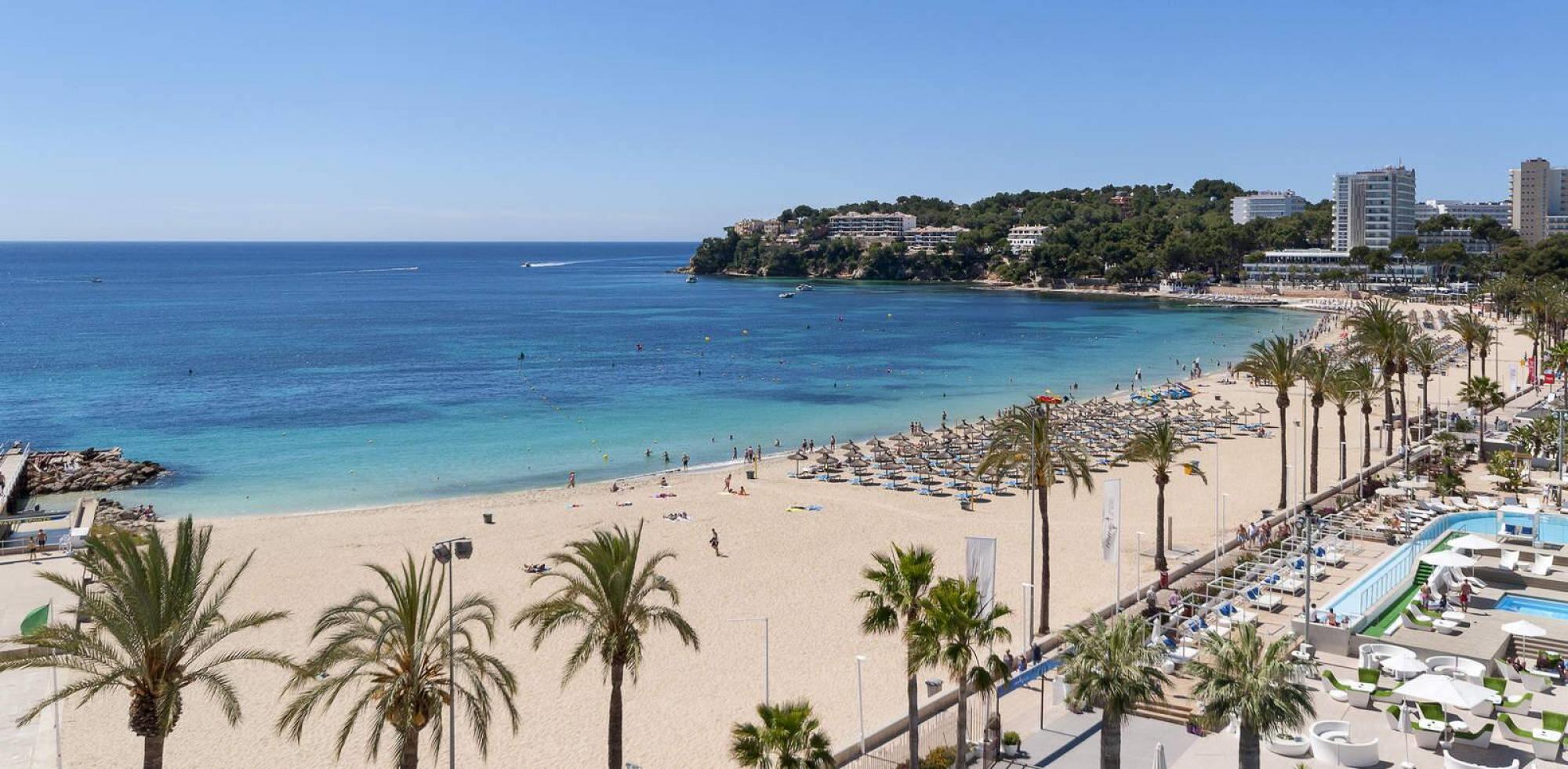 The INNSIDE Calvia Beach's lovely beach in pleasing Mallorca.