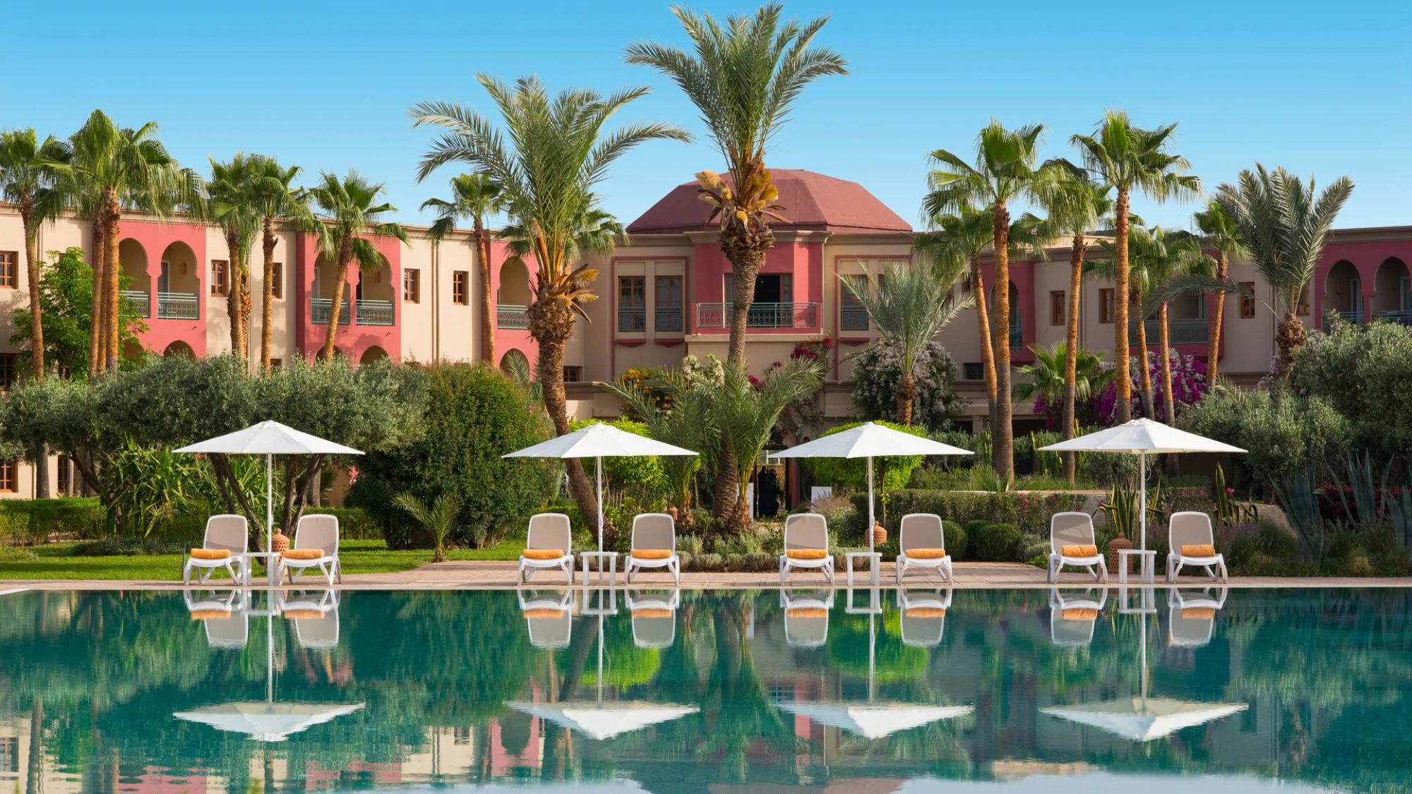 The Iberostar Club Palmeraie Marrakech's scenic main pool in sensational Morocco.