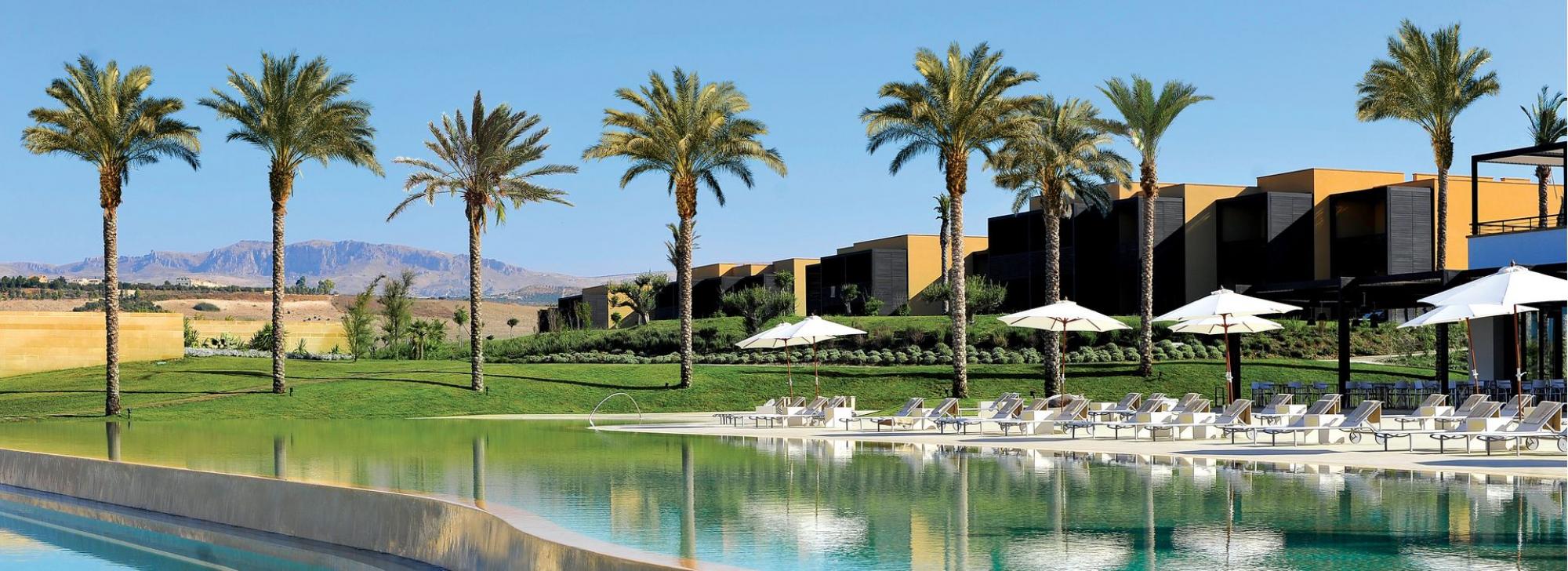 View Verdura Golf and Spa Resort's beautiful outdoor pool situated in amazing Sicily.