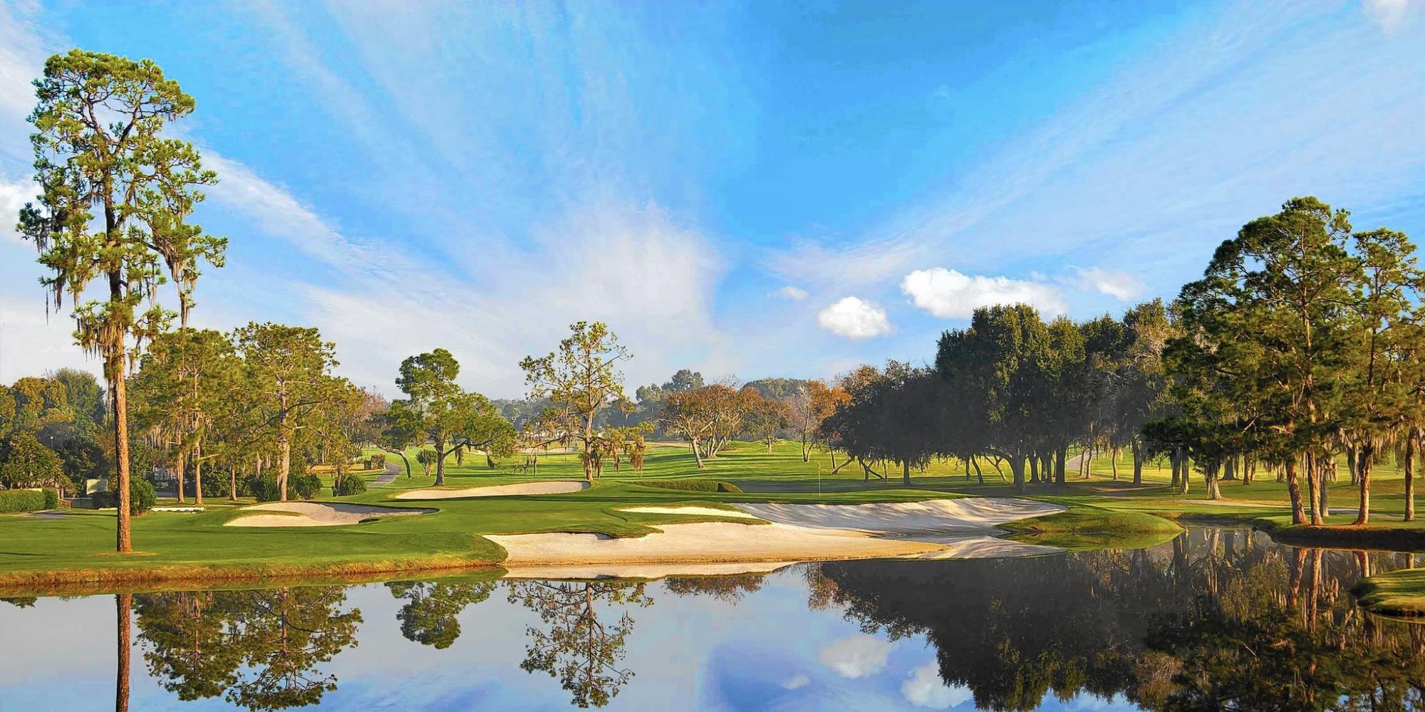 The Bay Hill Golf Club's picturesque golf course situated in incredible Florida.