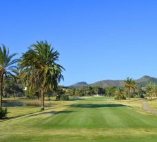 View La Manga Golf Club, South Course's picturesque 18th hole in beautiful Costa Blanca.