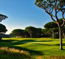 The Dom Pedro Millennium Golf Course's scenic golf course within breathtaking Algarve.