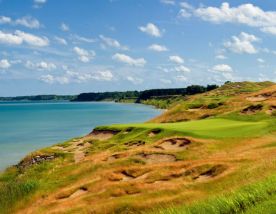 View Whistling Straits Golf Course's impressive golf course situated in dazzling Wisconsin.