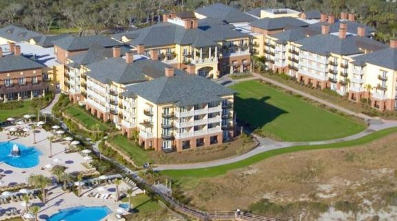 The Kiawah Island Golf Resort's impressive ariel view situated in gorgeous South Carolina.