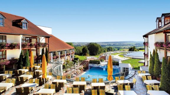 View Furstenhof Hotel's amazing main pool situated in pleasing Germany.