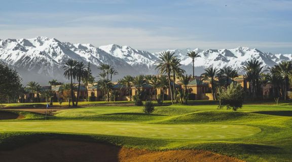 The Golf Amelkis's impressive golf course in faultless Morocco.