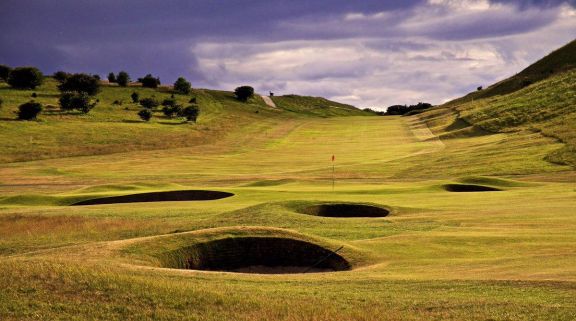 The Gullane Golf Club's lovely golf course situated in brilliant Scotland.