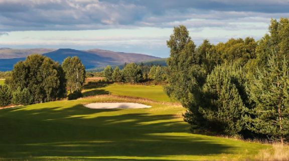 View Macdonald Spey Valley Championship Golf Course's beautiful golf course in striking Scotland.